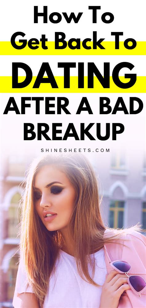 how to get back to dating after breakup